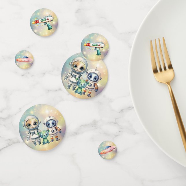 Attention Intergalactic Plain Birthday Confetti (Group)