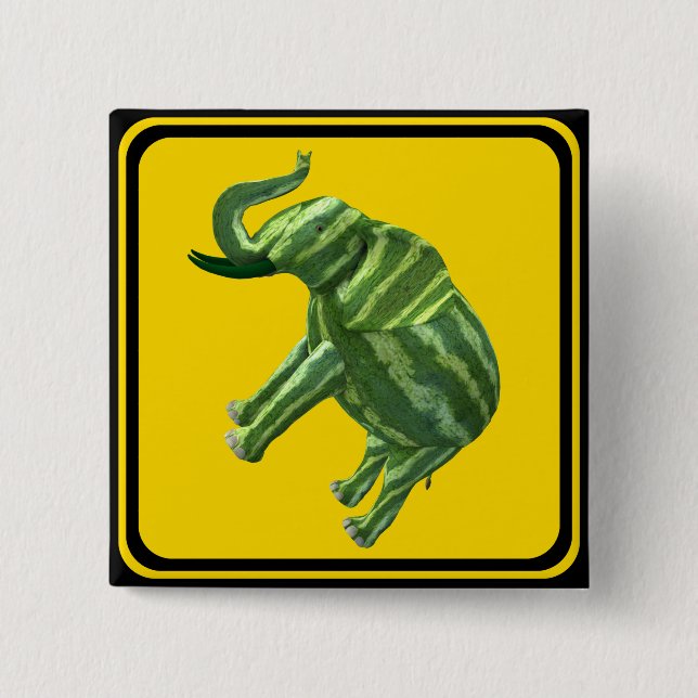 Attention: Melophant Xing! 2 Inch Square Button (Front)