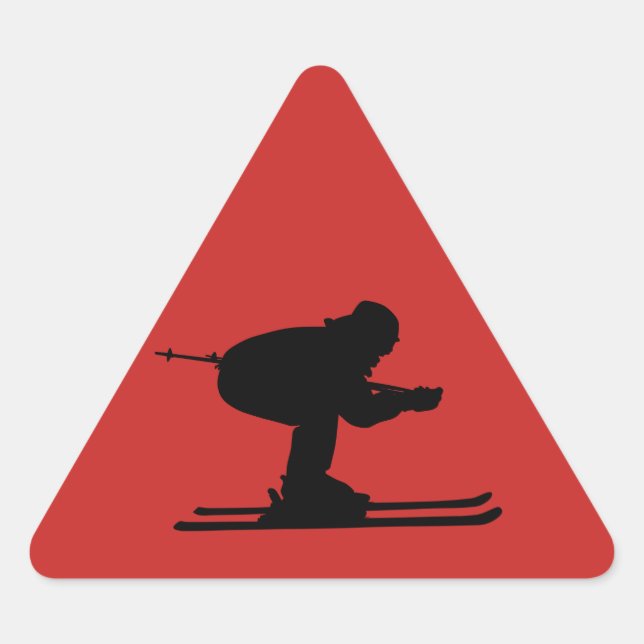 Attention pistes Rowdy Triangle Sticker (Front)