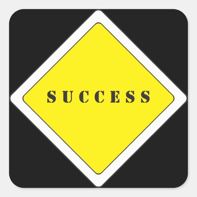 Attention please - Success is coming Square Sticker (Front)