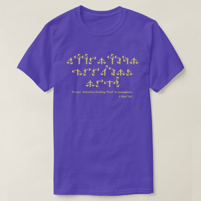Attention Seeking Nerd - A MisterP Shirt (Design Front)