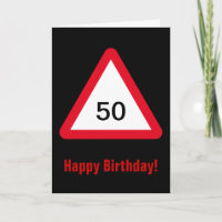 Attention Sign: 50th Birthday