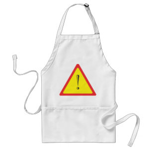 Attention Sign Standard Apron