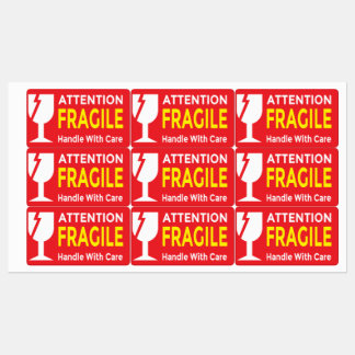 Attention Stickers Fragile - Handle Avec navire de