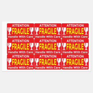 Attention Stickers Fragile - Handle Avec navire de