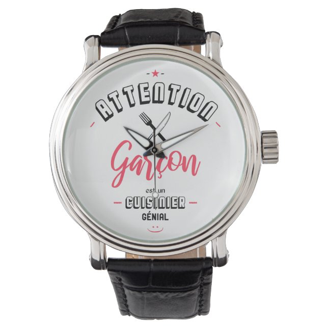 Attention this boy is a great cook watch (Front)