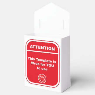 Attention This Template is #free to use Cutomize Favor Box
