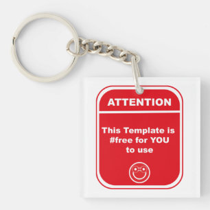Attention This Template is #free to use Cutomize   Keychain