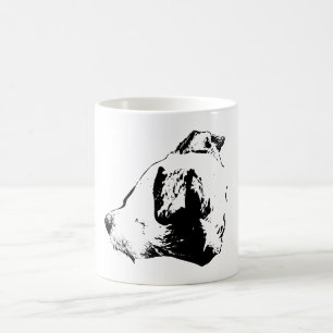 Attentive Gaze in Ink Coffee Mug