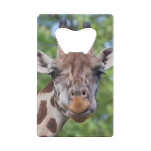 Attentive Giraffe Wallet Bottle Opener