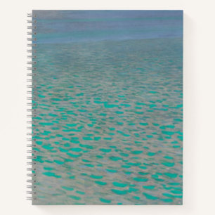 Attersee, Coastal Landscape Painting, Gustav Klimt Notebook