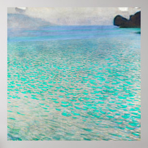 Attersee Serenity – Klimt Impressionist Art Poster