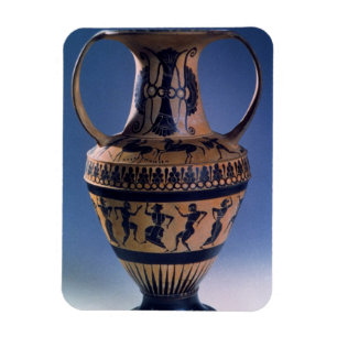 Attic black figure amphora depicting dancers, c.53 magnet