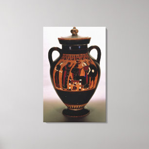 Attic black-figure amphora depicting the Birth of Canvas Print