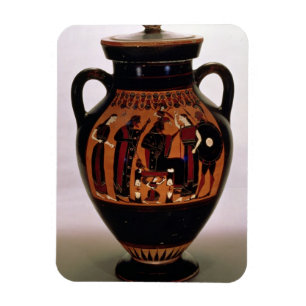 Attic black-figure amphora depicting the Birth of Magnet