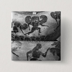 Attic black-figure dinos 2 inch square button