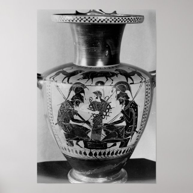 Attic black figure hydra poster (Front)