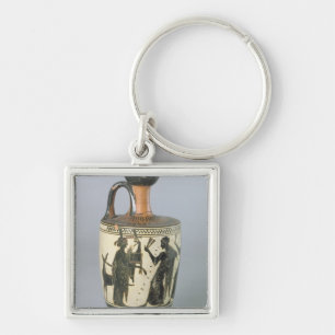 Attic black-figure lekythos keychain