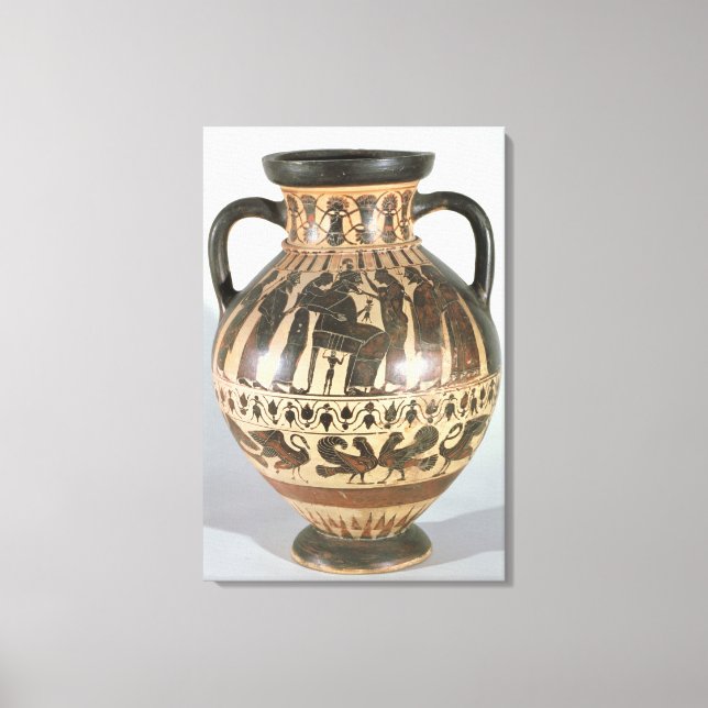 Attic Corinthian amphora Canvas Print (Front)