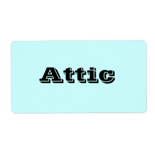 Attic Moving Labels in Light Sky Blue
