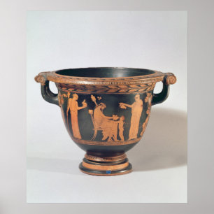 Attic red-figure bell krater, c.450-440 BC Poster