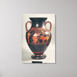 Attic red-figure belly amphora canvas print