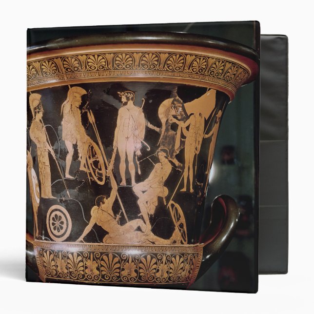 Attic red figure calyx krater binder (Front/Inside)