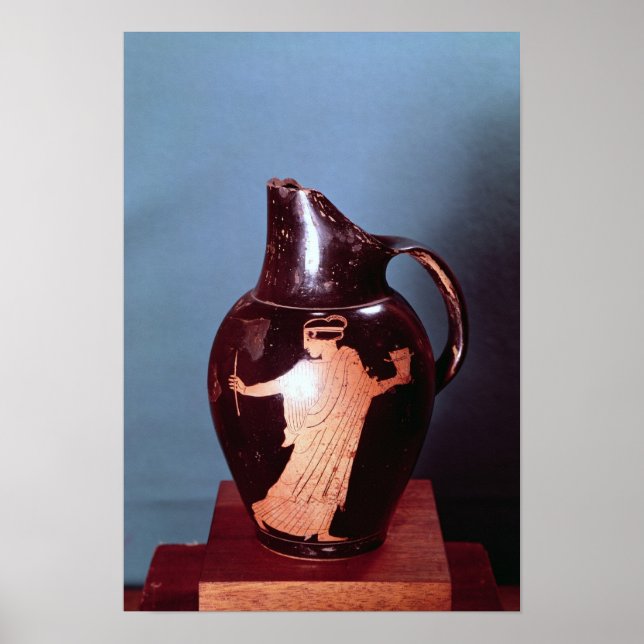Attic red-figure oinochoe poster (Front)