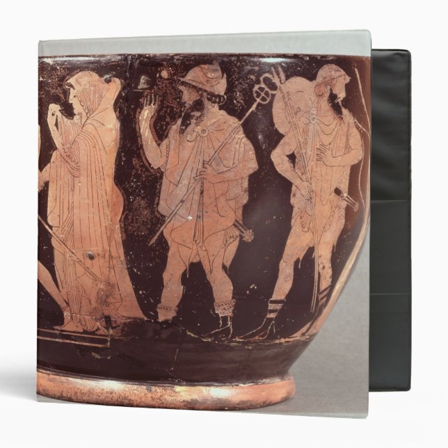 Attic red figure skyphos binder (Front/Inside)