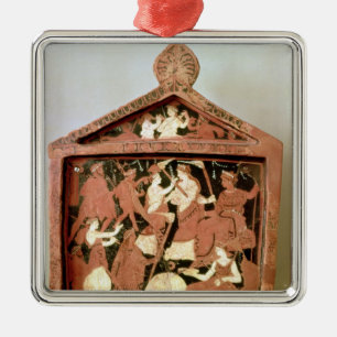 Attic votive tablet metal ornament