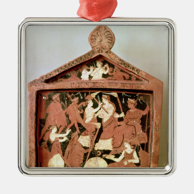Attic votive tablet metal ornament (Front)