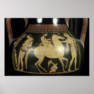 Attic white-figure amphora poster