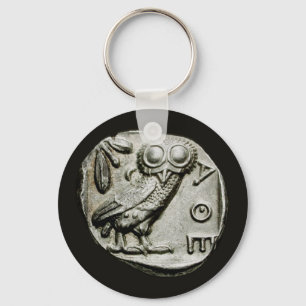 Attica Tetradrachm Owlthena Keychain