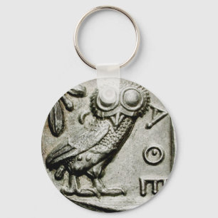 Attica Tetradrachm Owlthena Keychain