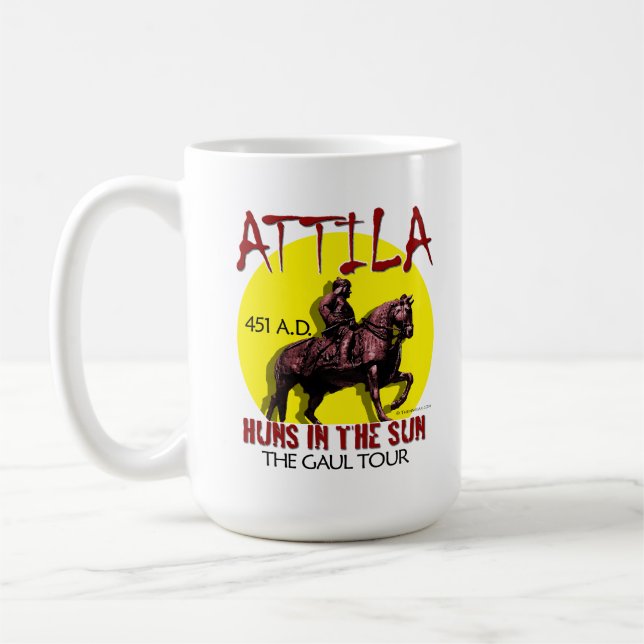 Attila "Huns in the Sun Tour" Mugs/Glass Coffee Mug (Left)