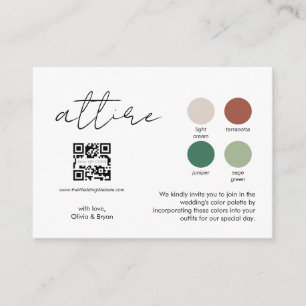 Attire Palette   QR code vertical Enclosure Card