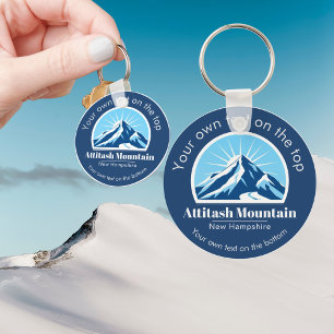 Attitash Mountain New Hampshire ski resort gift Keychain