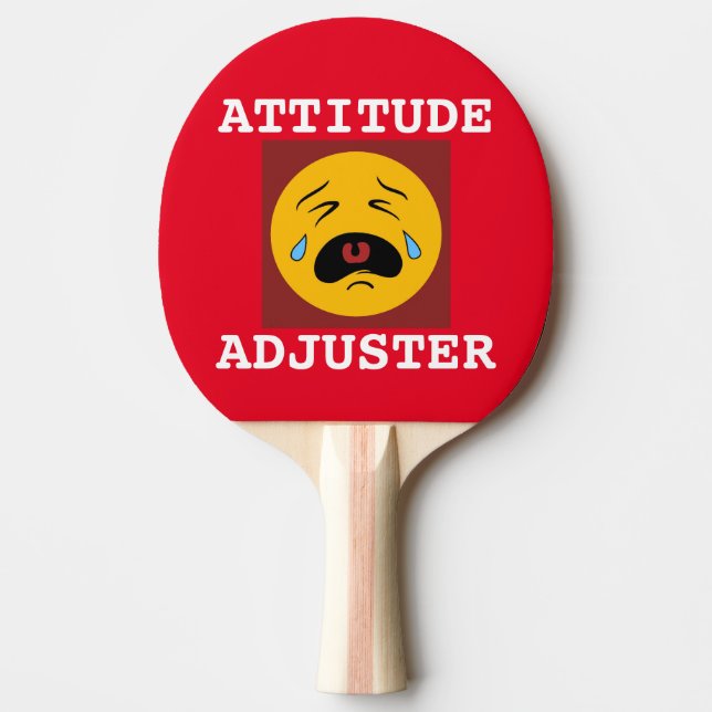 ATTITUDE ADJUSTER FUNNY Ping Pong Paddles (Front)