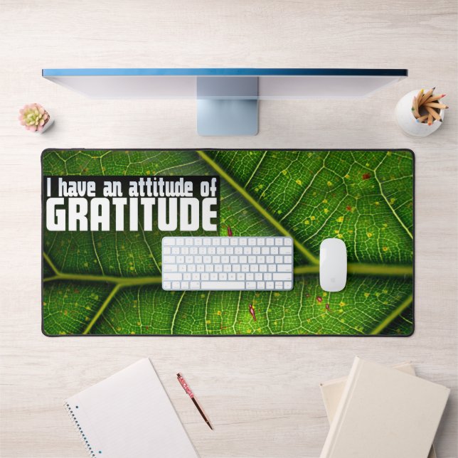"Attitude de gratitude" Motivation Affirmation (Bureau 1)