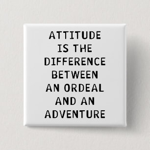 Attitude Difference 2 Inch Square Button