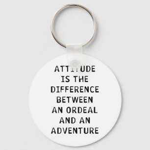 Attitude Difference Keychain