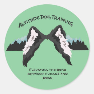 Attitude dog training circle sticker