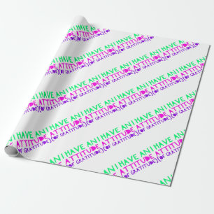 Attitude Gratitude Recovery Detox AA Wrapping Paper