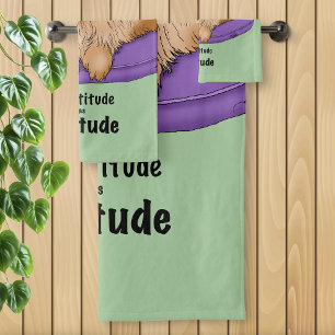 Attitude has Catitude Bath Towel Set
