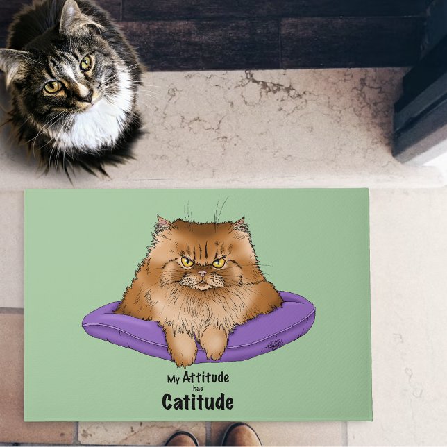 Attitude has Catitude Doormat (Creator Uploaded)