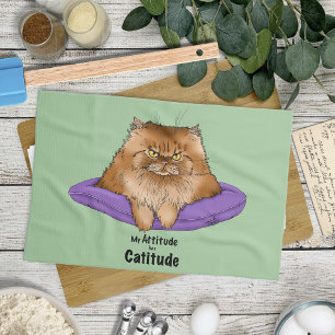 Attitude has Catitude Kitchen Towel