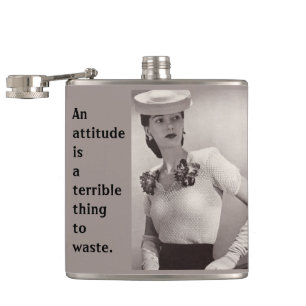 Attitude Hip Flask