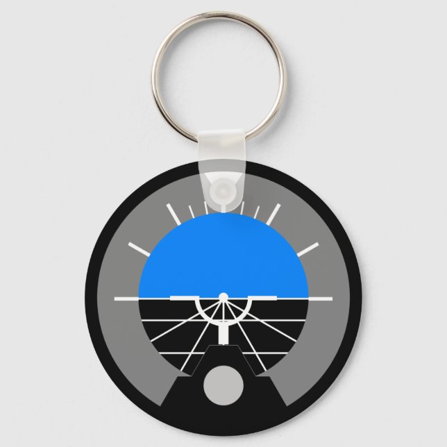 Attitude Indicator Gauge Keychain (Front)