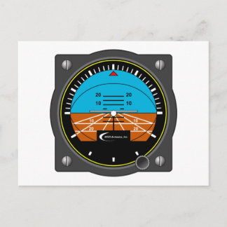 Attitude Indicator Postcard