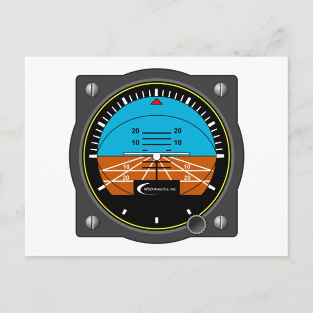 Attitude Indicator Postcard (Front)